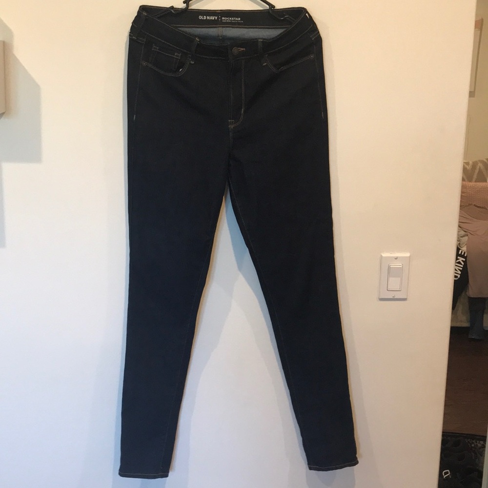 Old Navy Rockstar High Rise Straight Leg Jeans